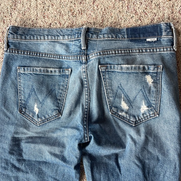 MOTHER SUPERIOR Denim The Flirt Jeans Cold Feet Wash Size 28 Distressed - Picture 6 of 14
